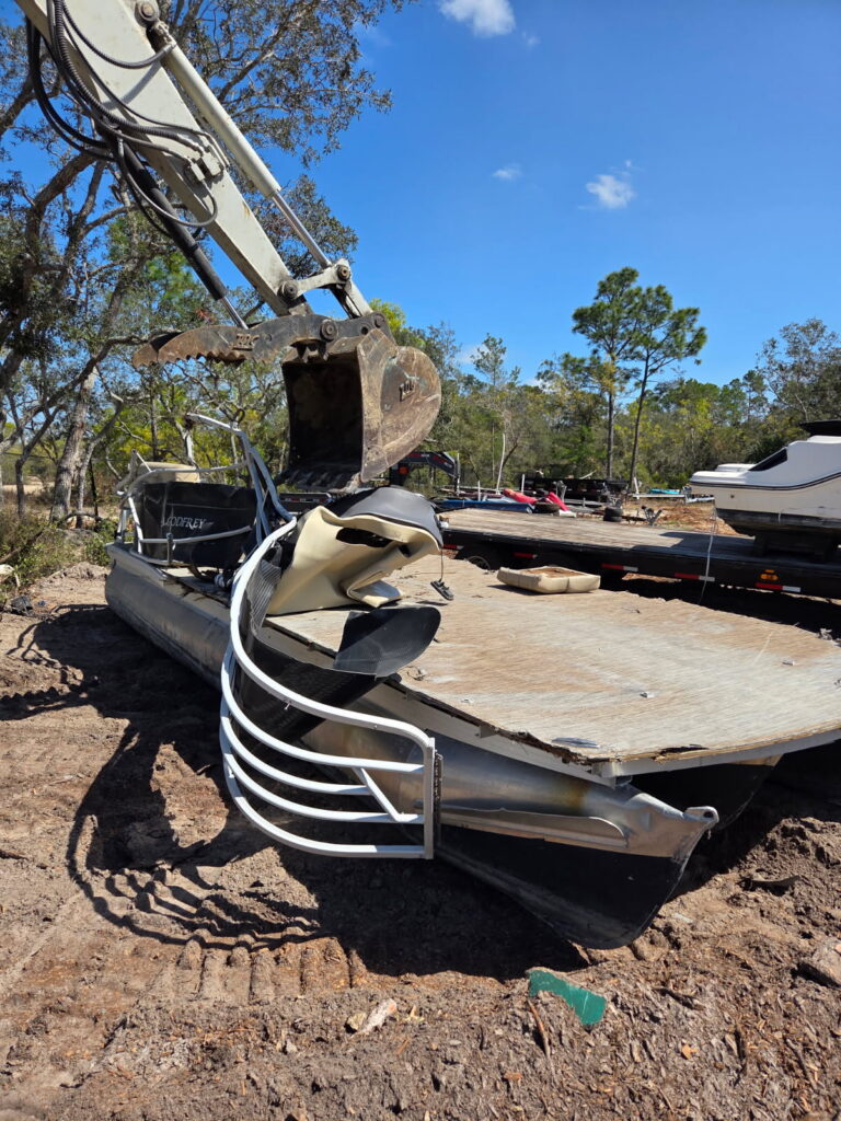 Boat Scrapyard Dismantling Boats